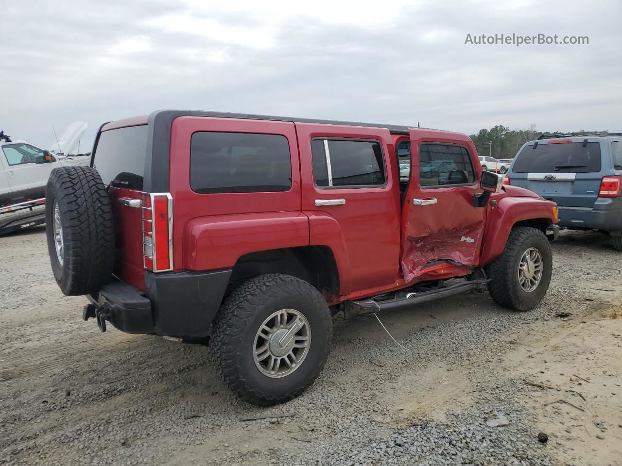 2007 Hummer H3  Red vin: 5GTDN13E878127776