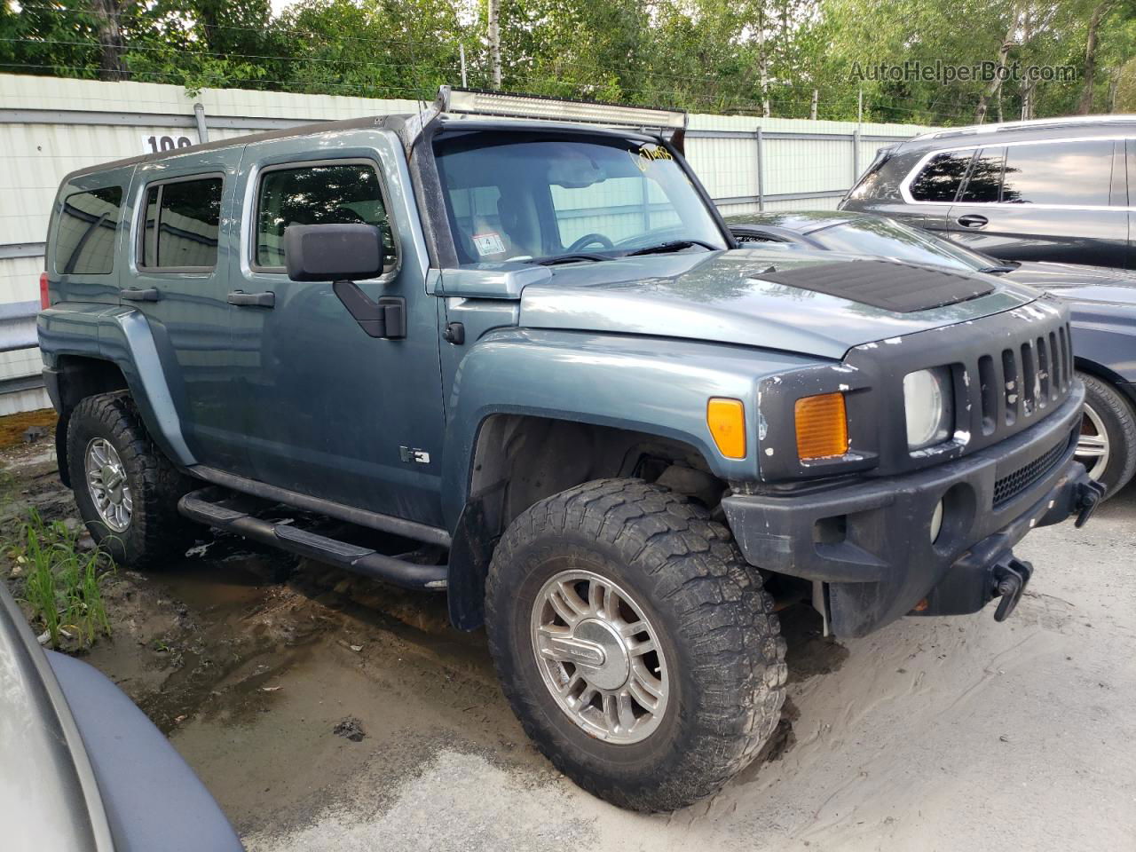 2007 Hummer H3  Blue vin: 5GTDN13E878147560