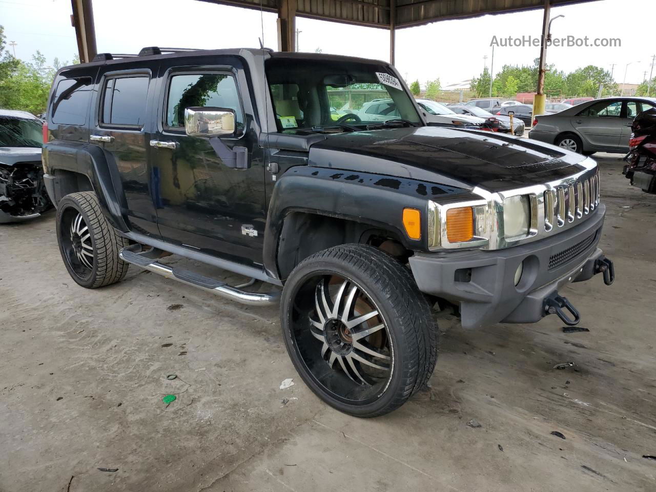 2007 Hummer H3  Black vin: 5GTDN13E878159191