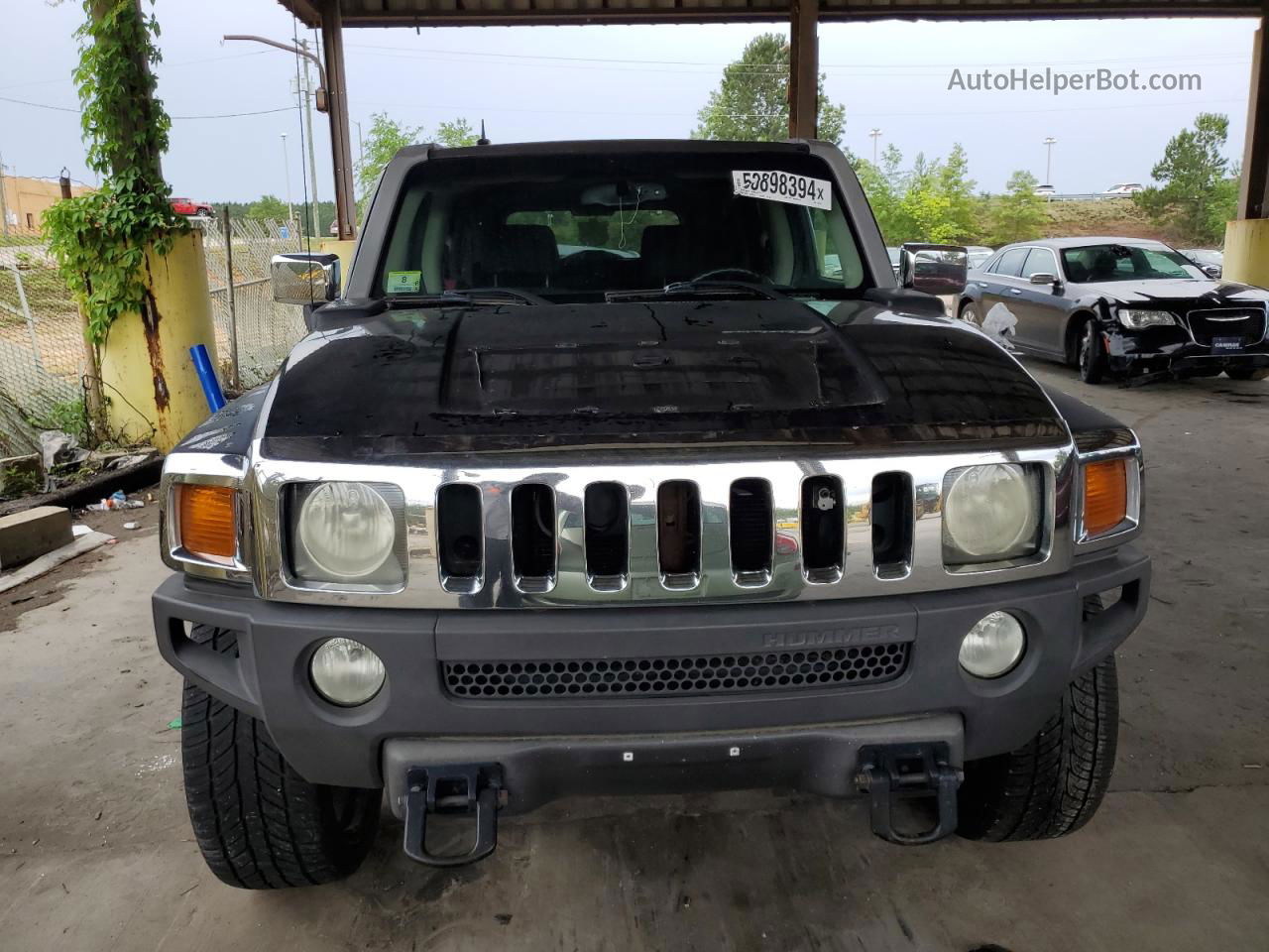 2007 Hummer H3  Черный vin: 5GTDN13E878159191