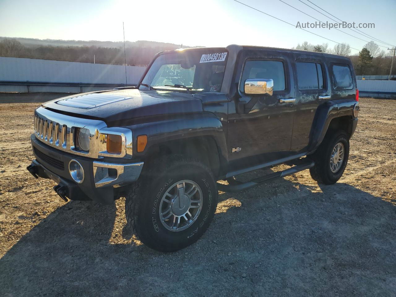 2007 Hummer H3  Blue vin: 5GTDN13E878163127