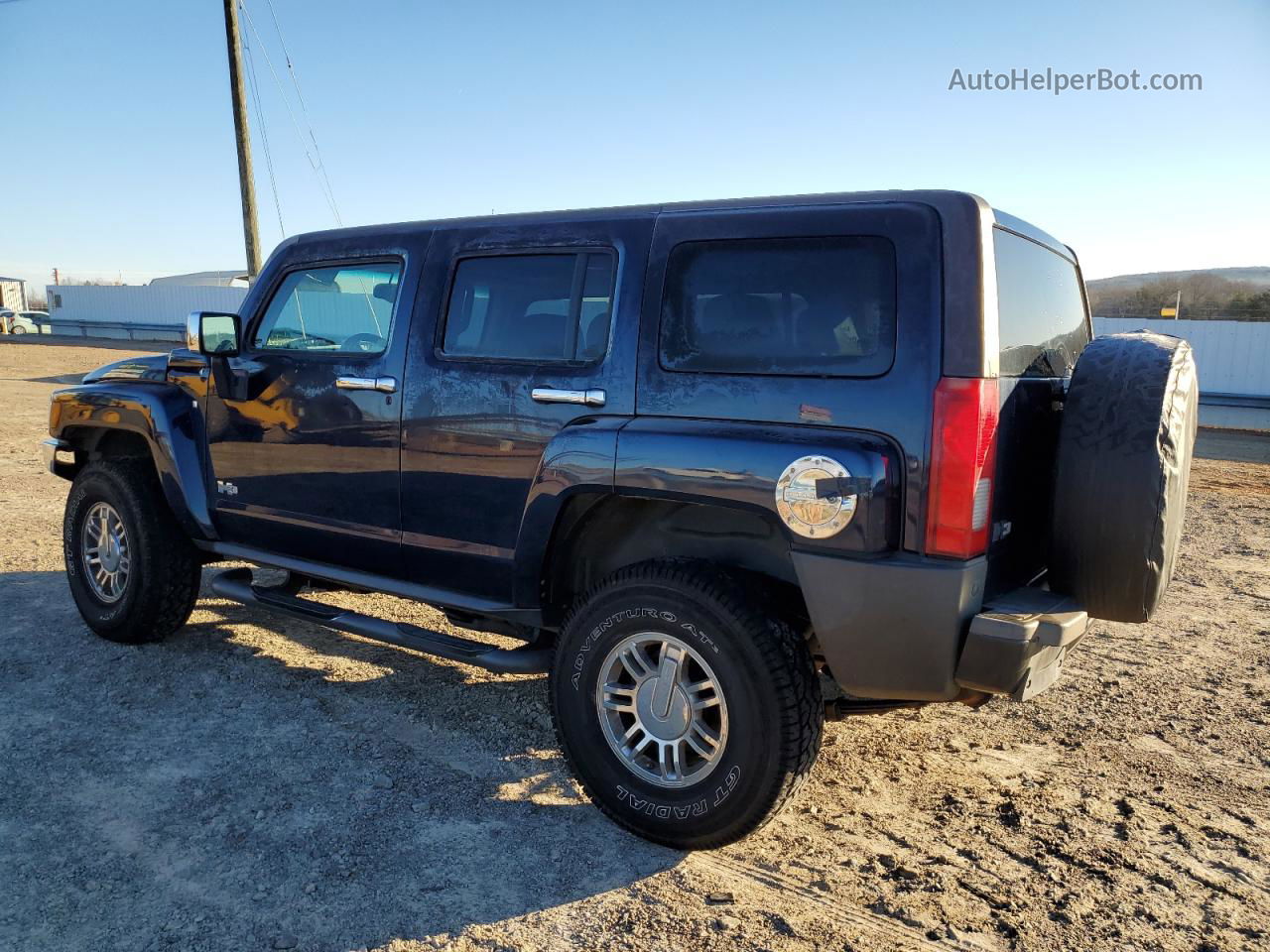 2007 Hummer H3  Blue vin: 5GTDN13E878163127