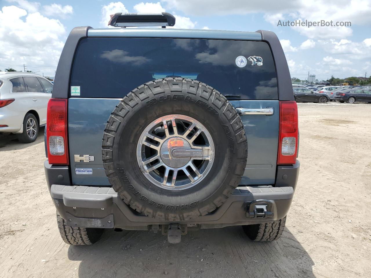 2007 Hummer H3  Blue vin: 5GTDN13E878170515