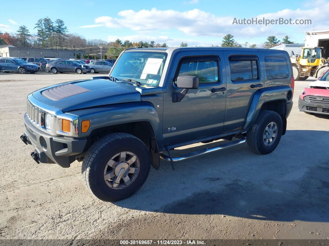 2007 Hummer H3 Suv Gray vin: 5GTDN13E878175519