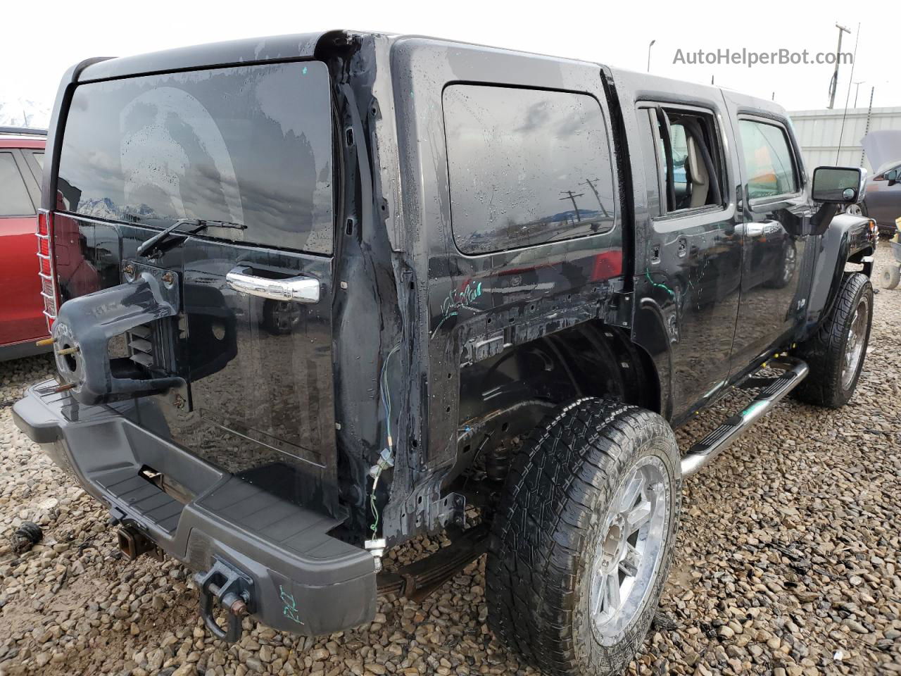 2007 Hummer H3  Black vin: 5GTDN13E878184317