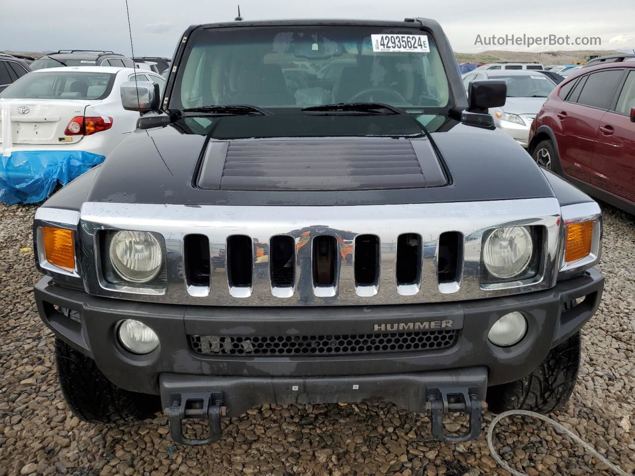 2007 Hummer H3  Black vin: 5GTDN13E878184317