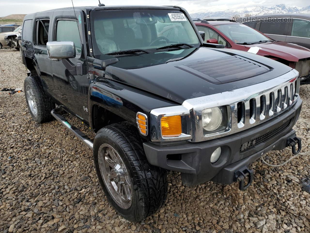 2007 Hummer H3  Black vin: 5GTDN13E878184317