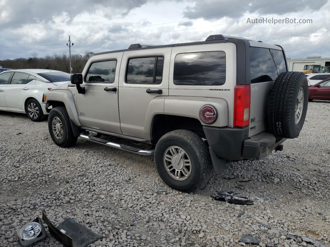 2007 Hummer H3  Серый vin: 5GTDN13E878220314