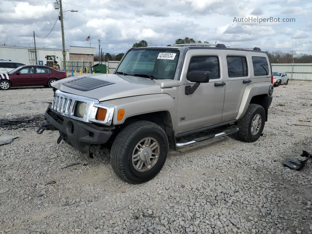 2007 Hummer H3  Серый vin: 5GTDN13E878220314