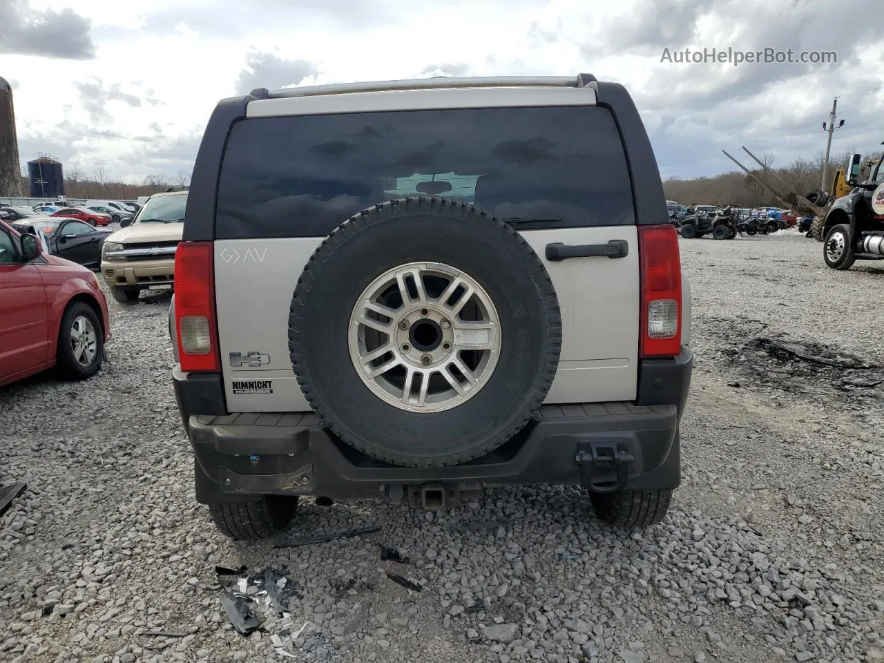 2007 Hummer H3  Gray vin: 5GTDN13E878220314