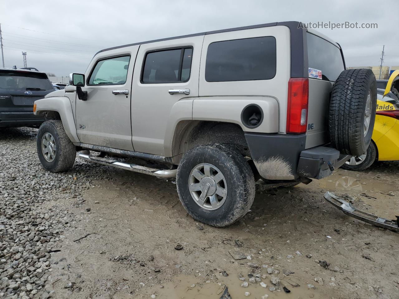 2007 Hummer H3  Gray vin: 5GTDN13E878221172