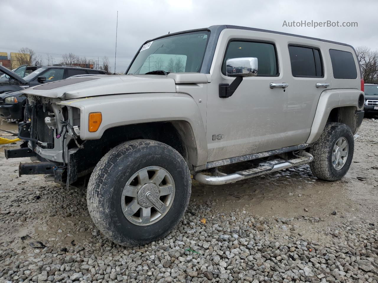 2007 Hummer H3  Gray vin: 5GTDN13E878221172