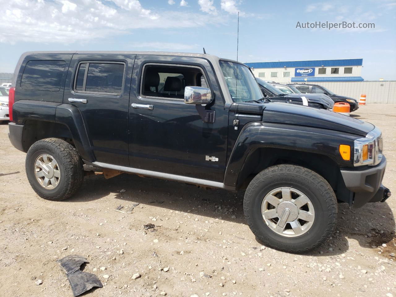 2007 Hummer H3  Black vin: 5GTDN13E878240188