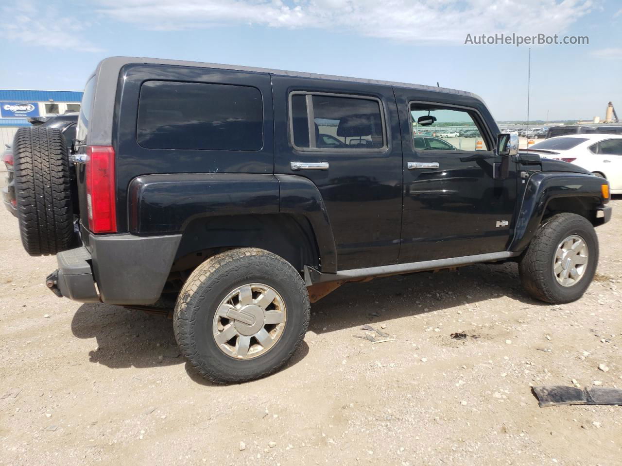 2007 Hummer H3  Черный vin: 5GTDN13E878240188