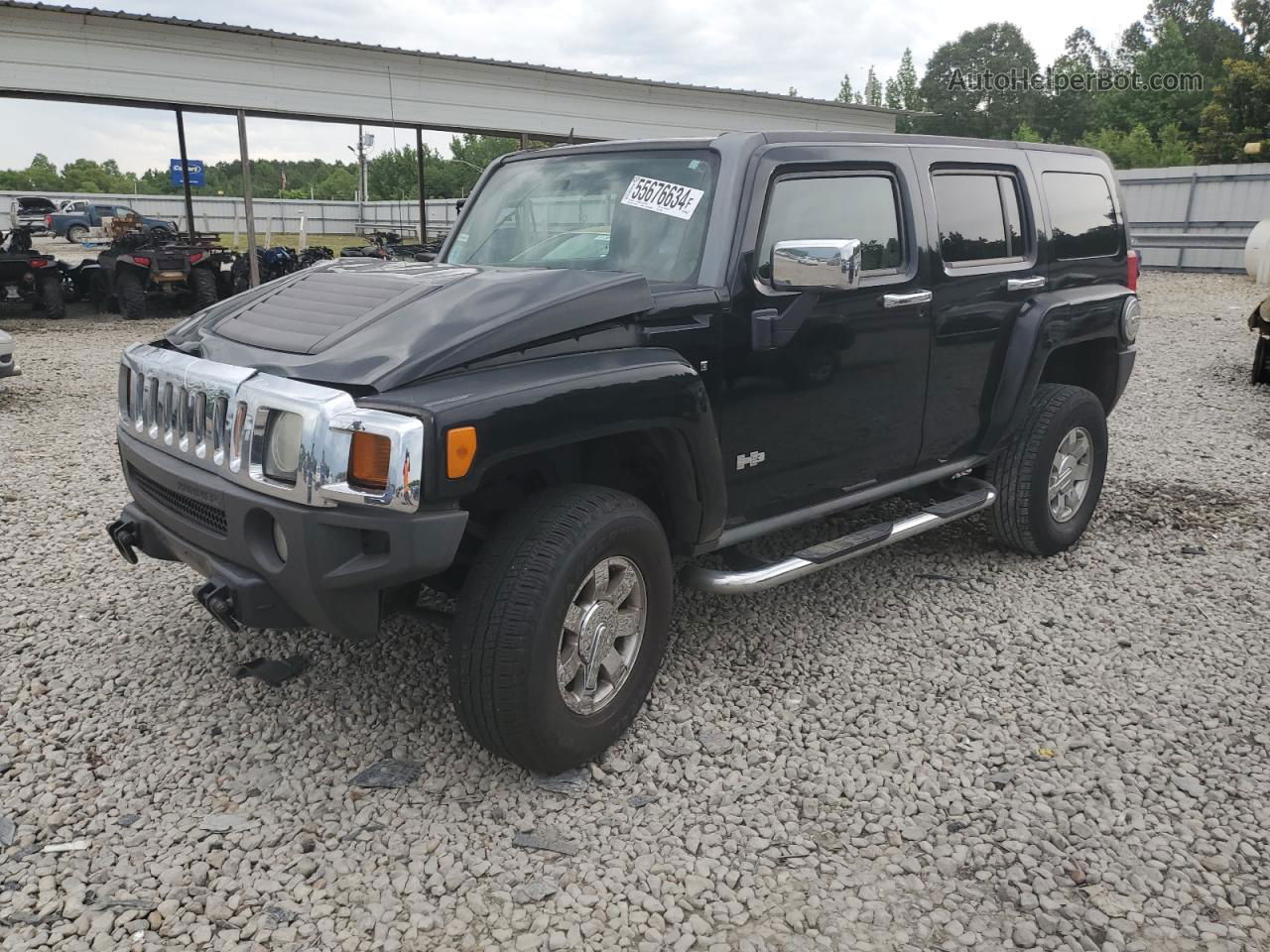 2007 Hummer H3  Черный vin: 5GTDN13E878243236