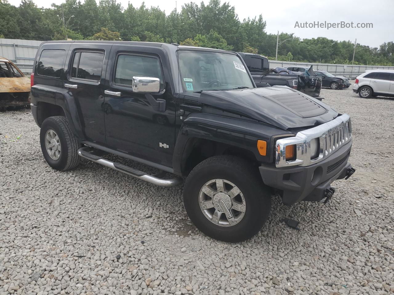 2007 Hummer H3  Черный vin: 5GTDN13E878243236