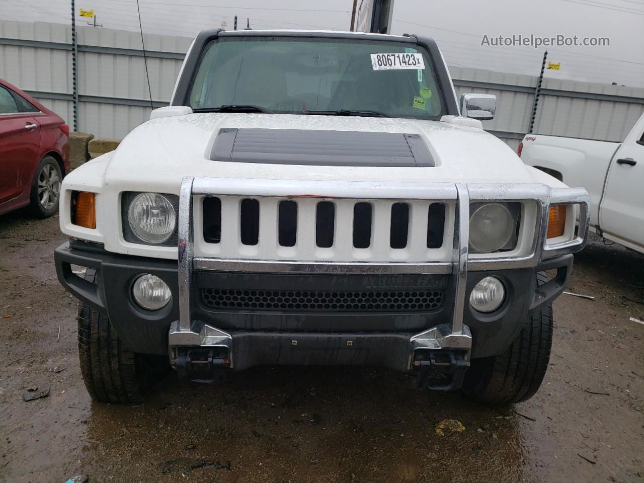 2007 Hummer H3  Белый vin: 5GTDN13E978139886