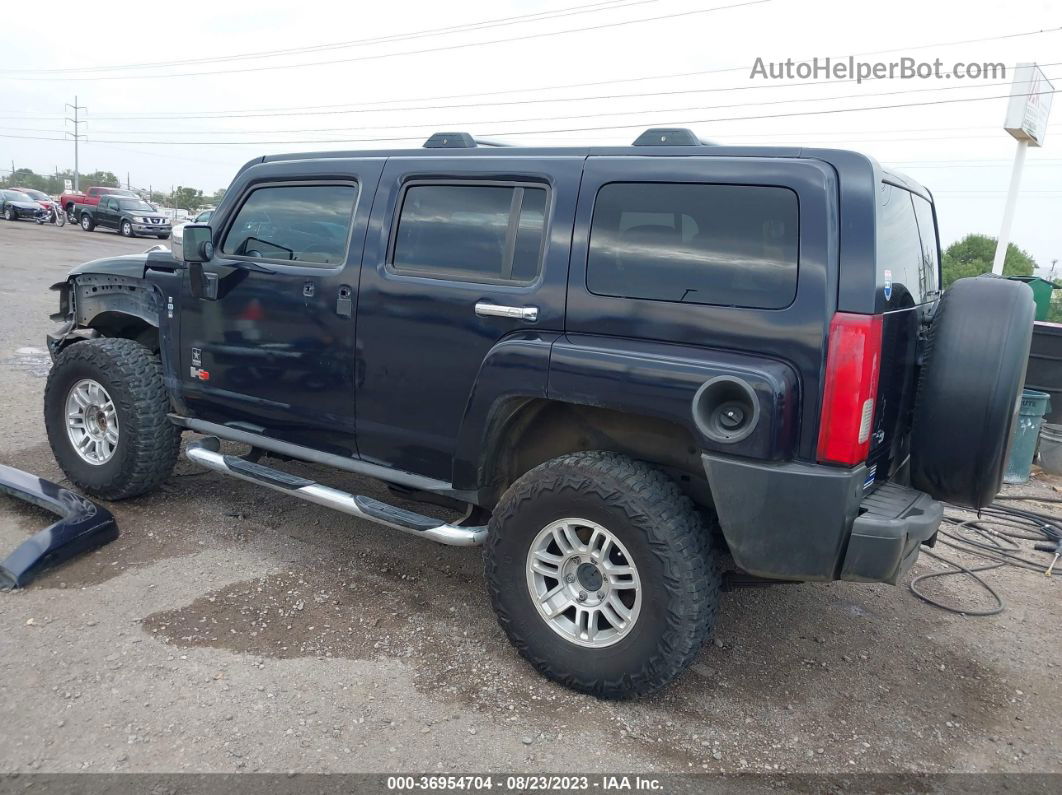 2007 Hummer H3 Suv Dark Blue vin: 5GTDN13E978155571