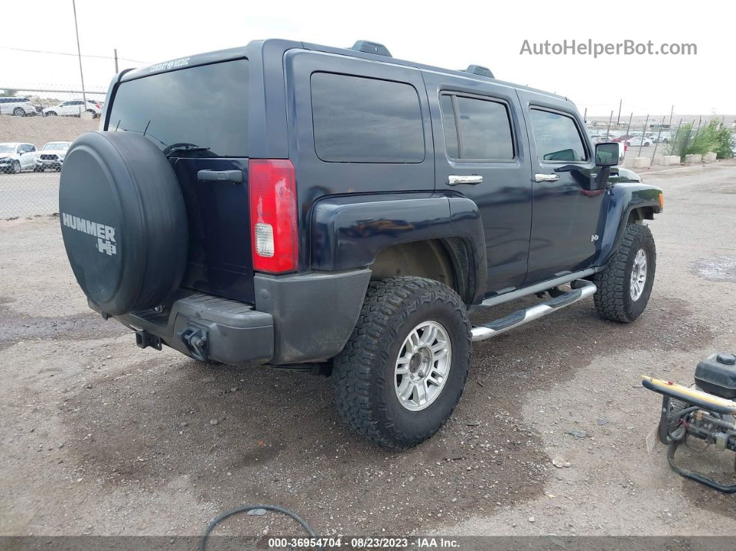 2007 Hummer H3 Suv Dark Blue vin: 5GTDN13E978155571