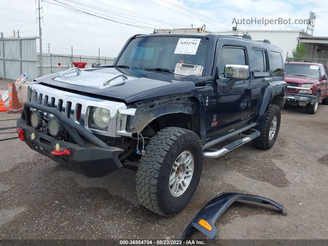 2007 Hummer H3 Suv Dark Blue vin: 5GTDN13E978155571