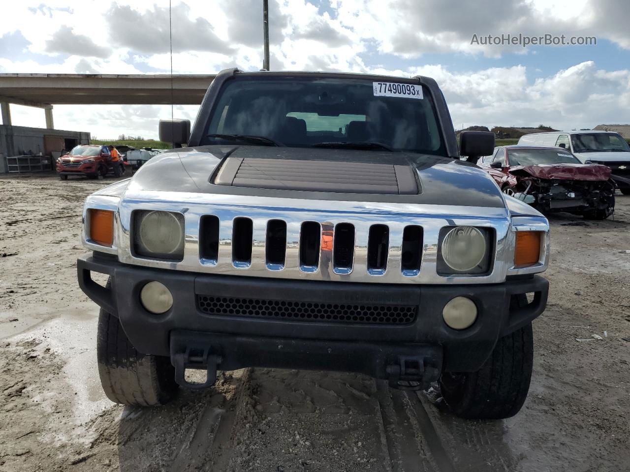 2007 Hummer H3  Black vin: 5GTDN13E978163220