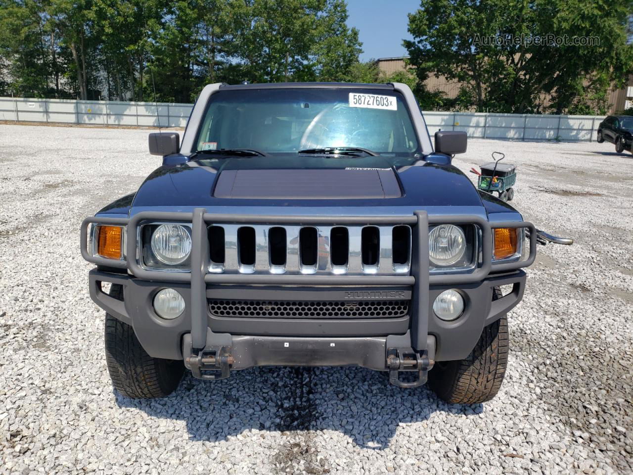 2007 Hummer H3  Blue vin: 5GTDN13E978165825