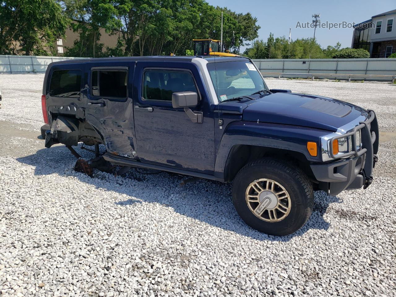 2007 Hummer H3  Blue vin: 5GTDN13E978165825