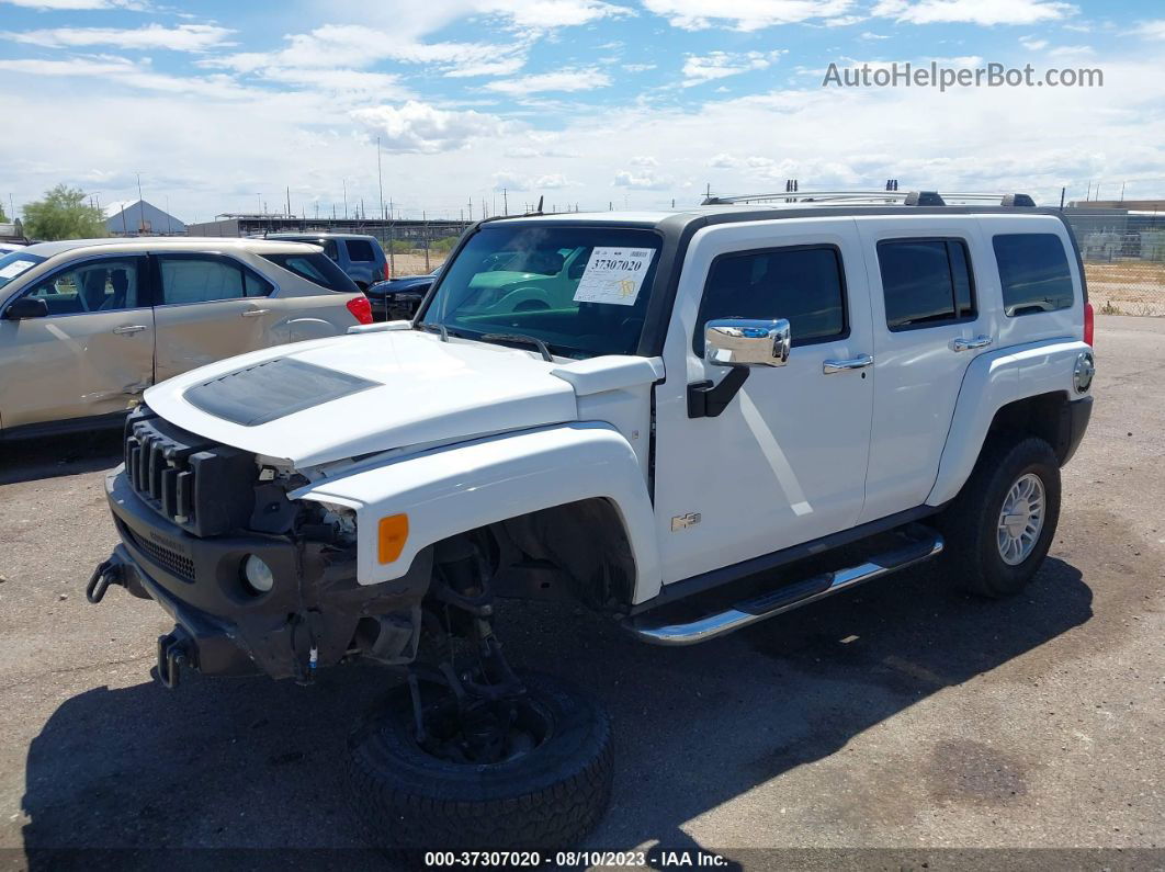 2007 Hummer H3 Suv Белый vin: 5GTDN13E978174475