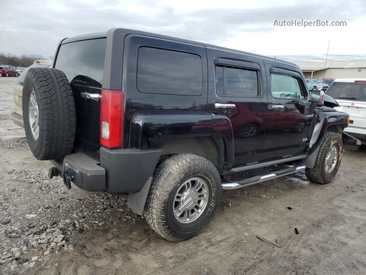 2007 Hummer H3  Black vin: 5GTDN13E978192958