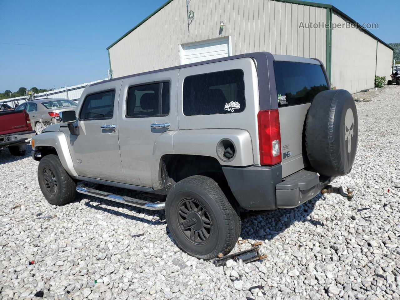 2007 Hummer H3  Gray vin: 5GTDN13E978203425