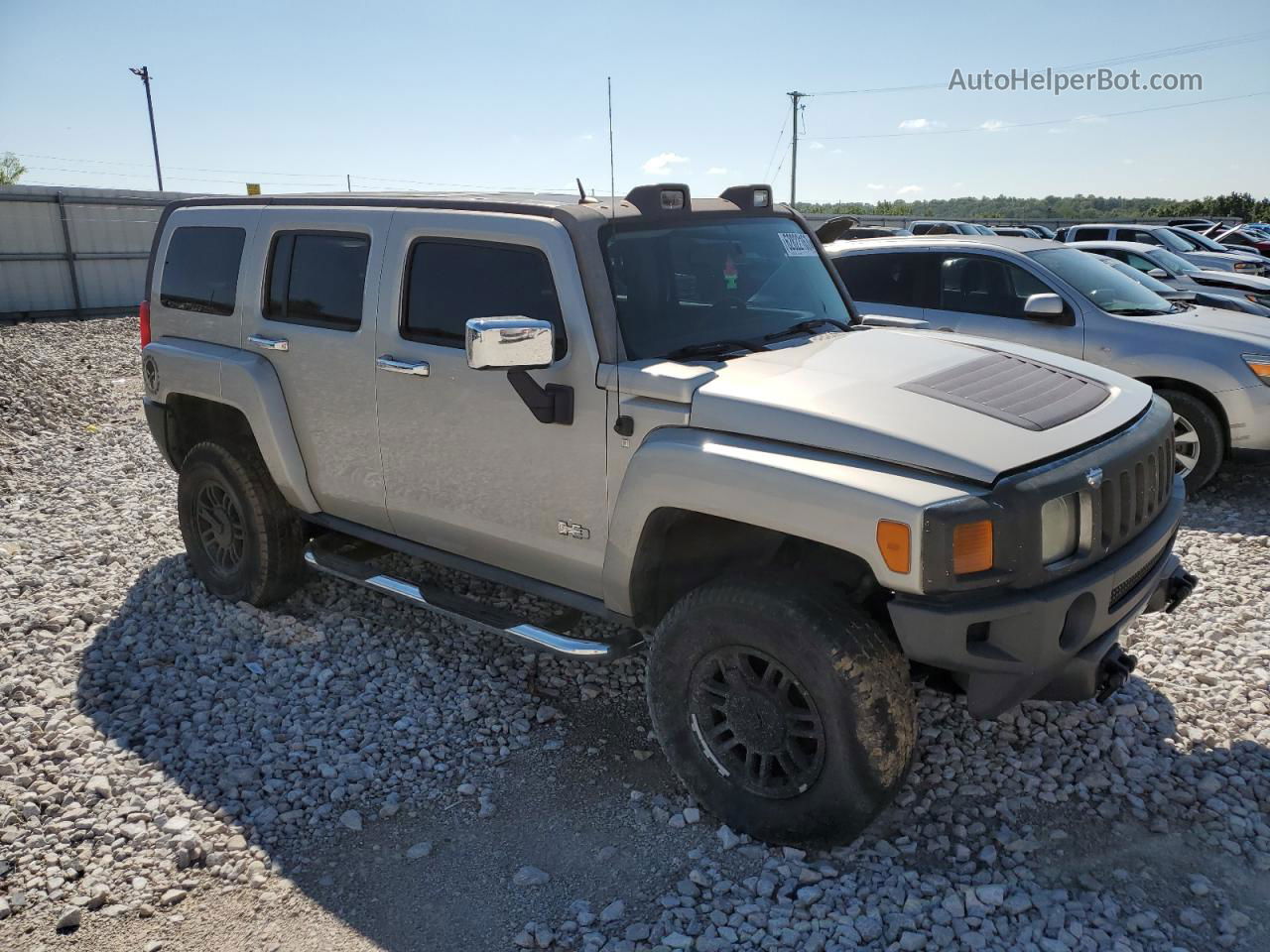 2007 Hummer H3  Gray vin: 5GTDN13E978203425