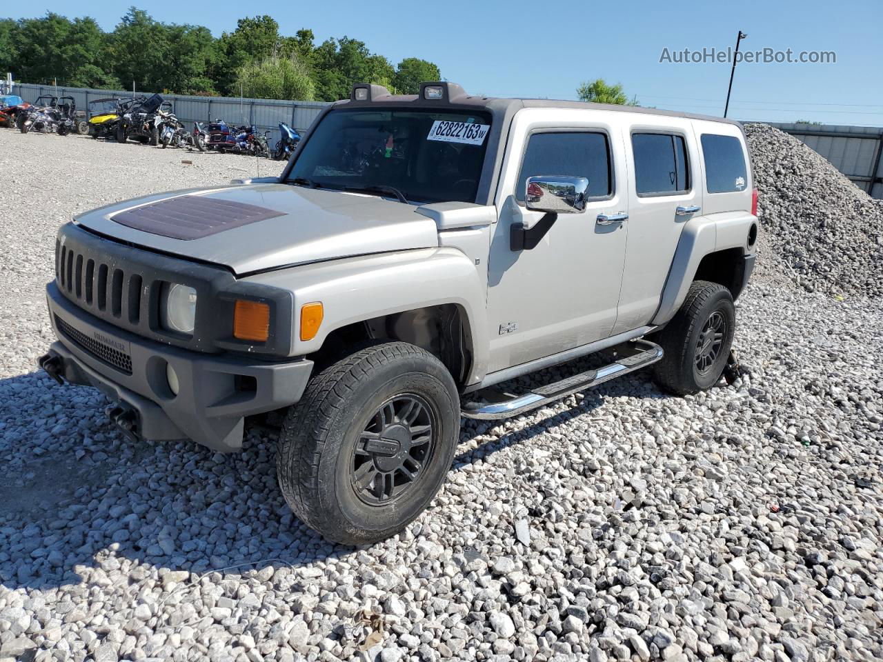 2007 Hummer H3  Gray vin: 5GTDN13E978203425