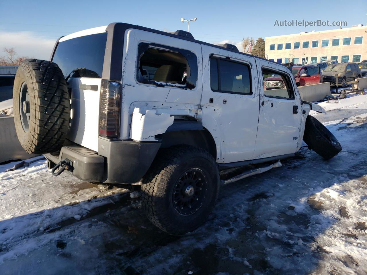 2007 Hummer H3  Белый vin: 5GTDN13E978204395