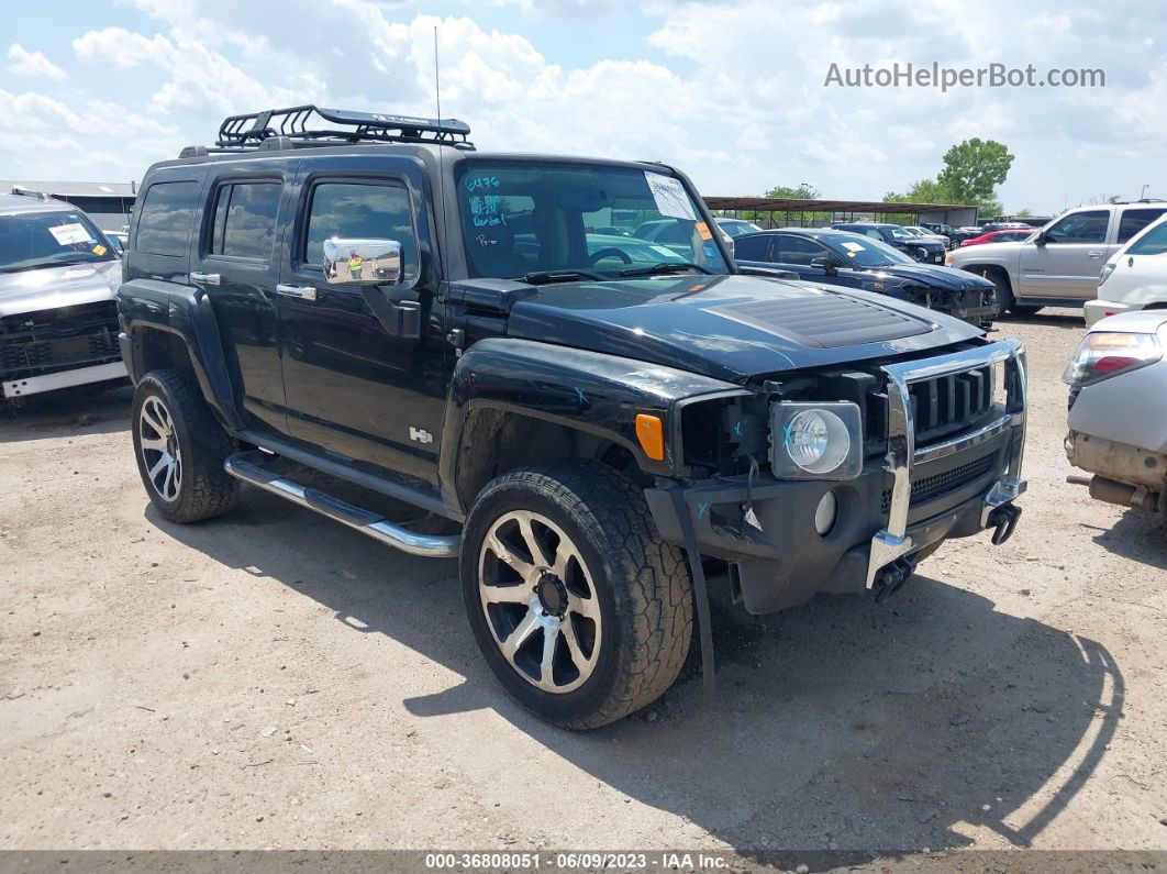 2007 Hummer H3 Suv Black vin: 5GTDN13E978236716