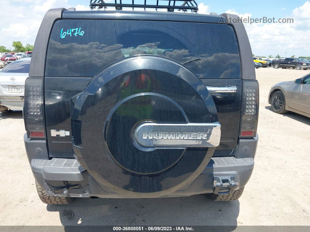 2007 Hummer H3 Suv Black vin: 5GTDN13E978236716