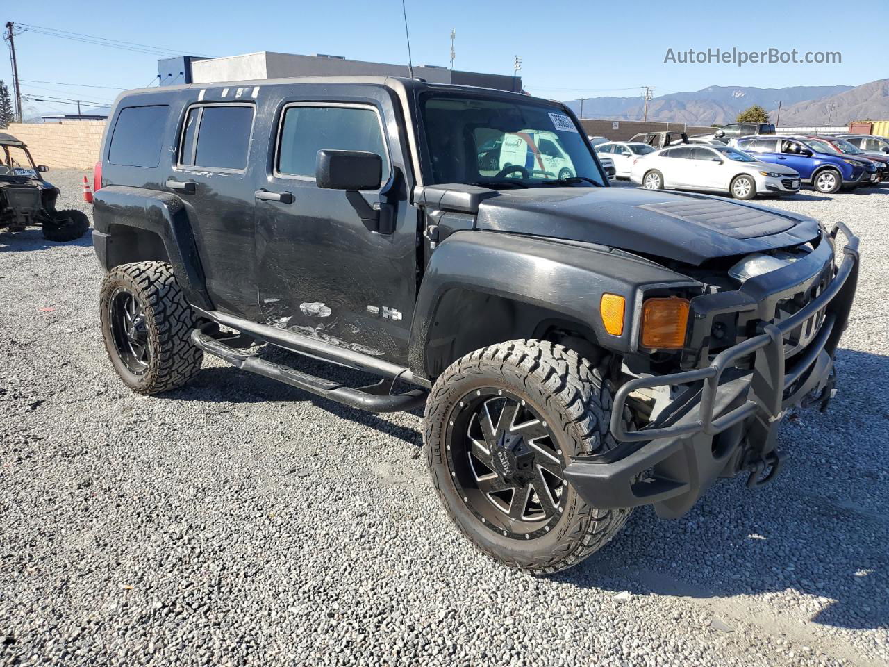 2007 Hummer H3  Black vin: 5GTDN13E978244086