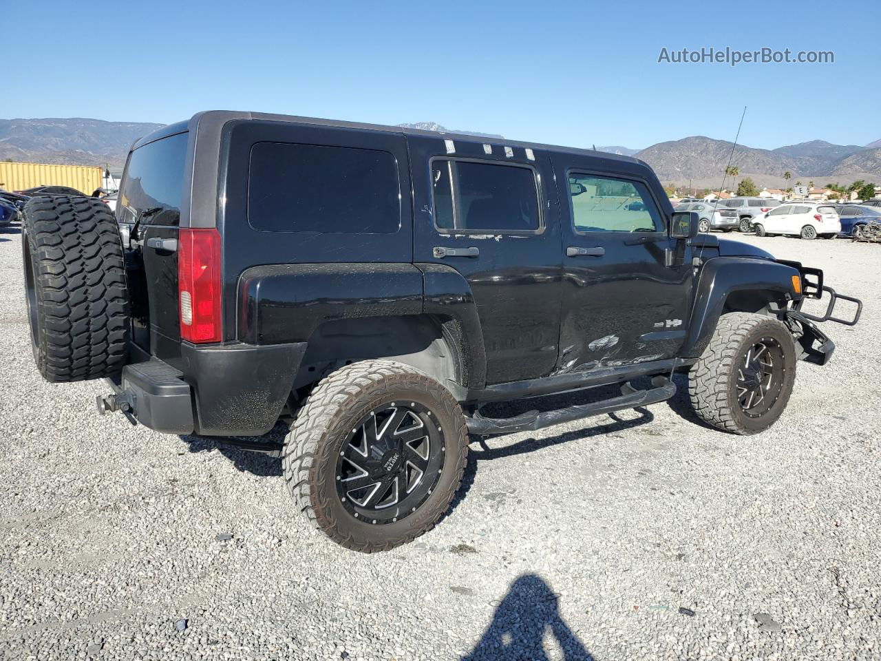 2007 Hummer H3  Black vin: 5GTDN13E978244086