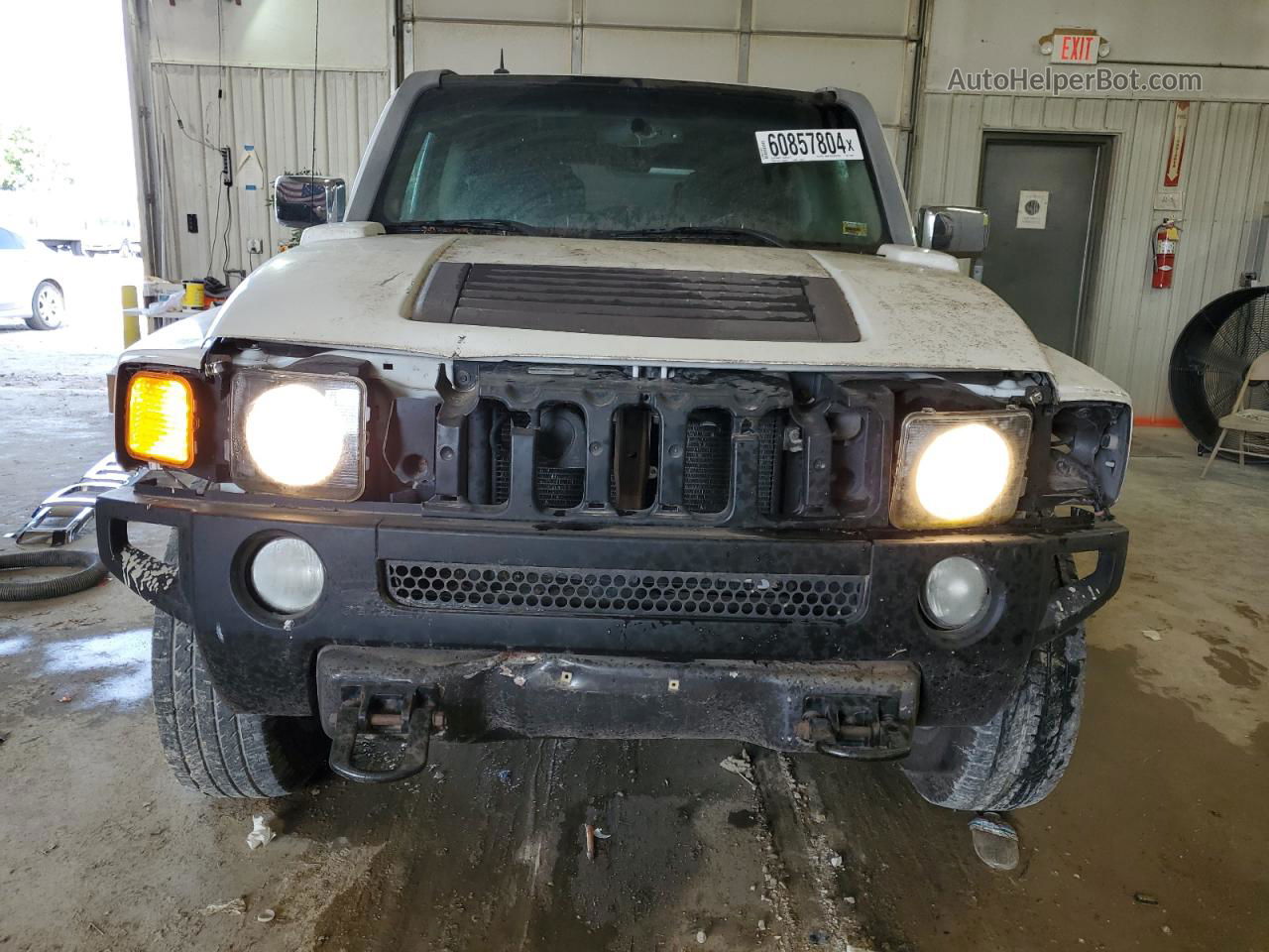 2007 Hummer H3  Белый vin: 5GTDN13EX78125883