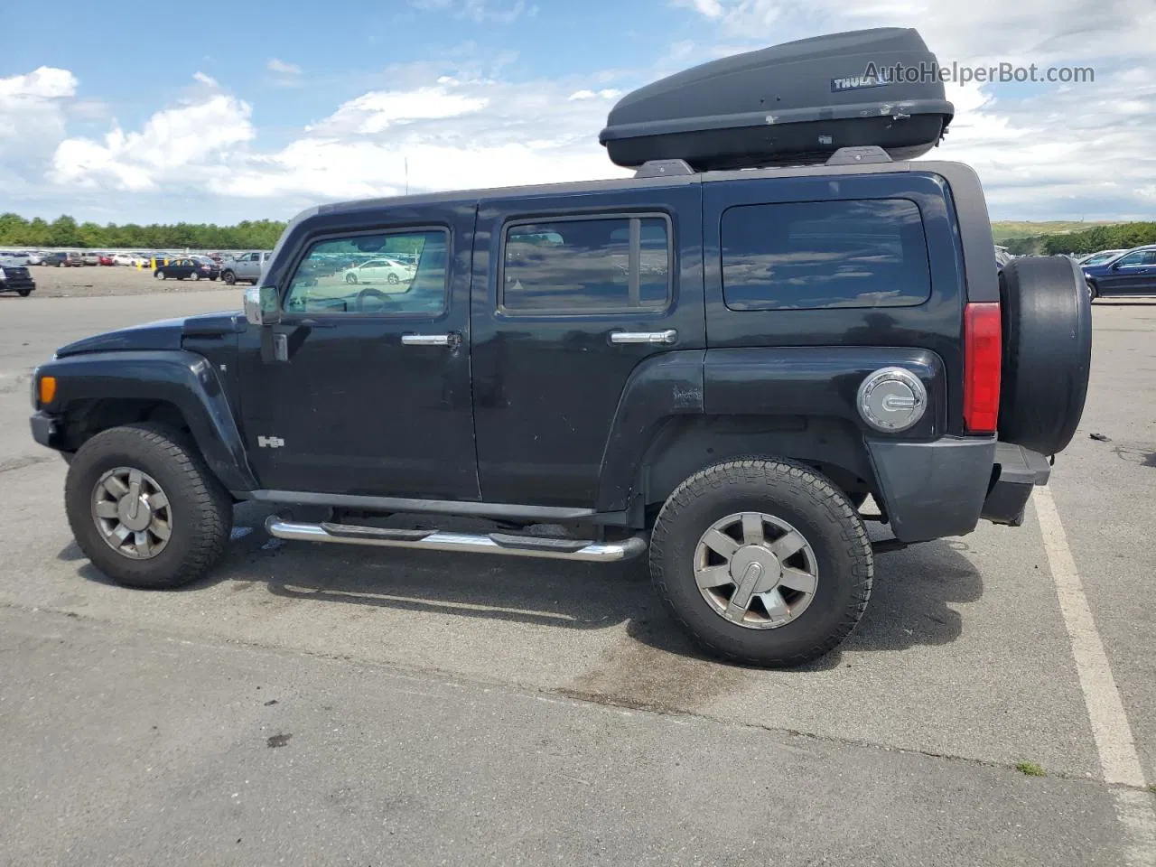 2007 Hummer H3  Черный vin: 5GTDN13EX78189437