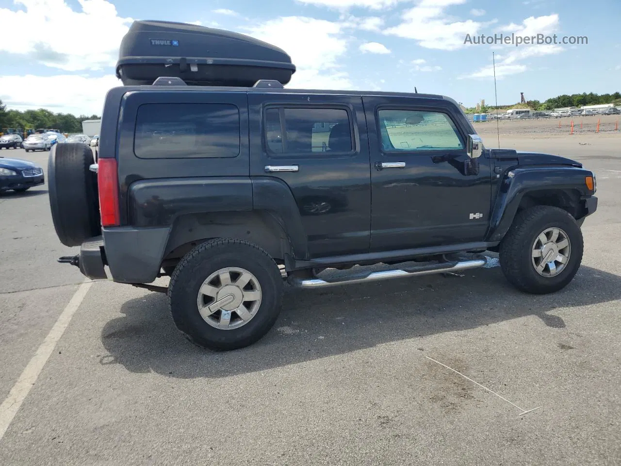 2007 Hummer H3  Черный vin: 5GTDN13EX78189437