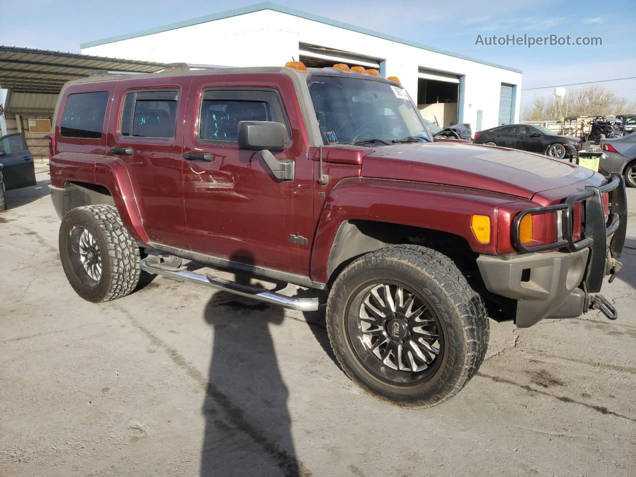 2007 Hummer H3  Maroon vin: 5GTDN13EX78241651