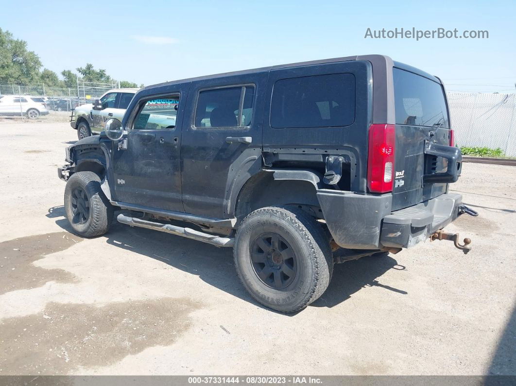 2007 Hummer H3 Suv Black vin: 5GTDN13EX78245201