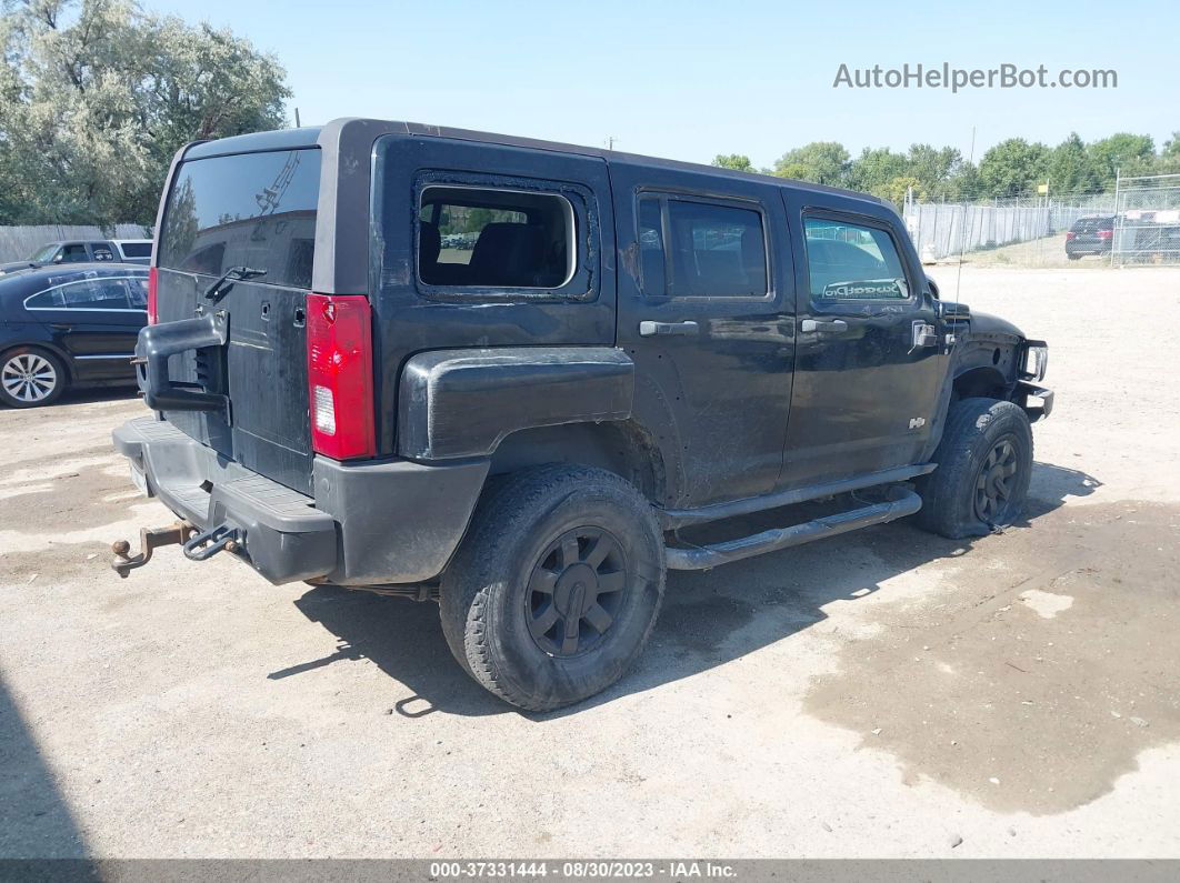 2007 Hummer H3 Suv Black vin: 5GTDN13EX78245201