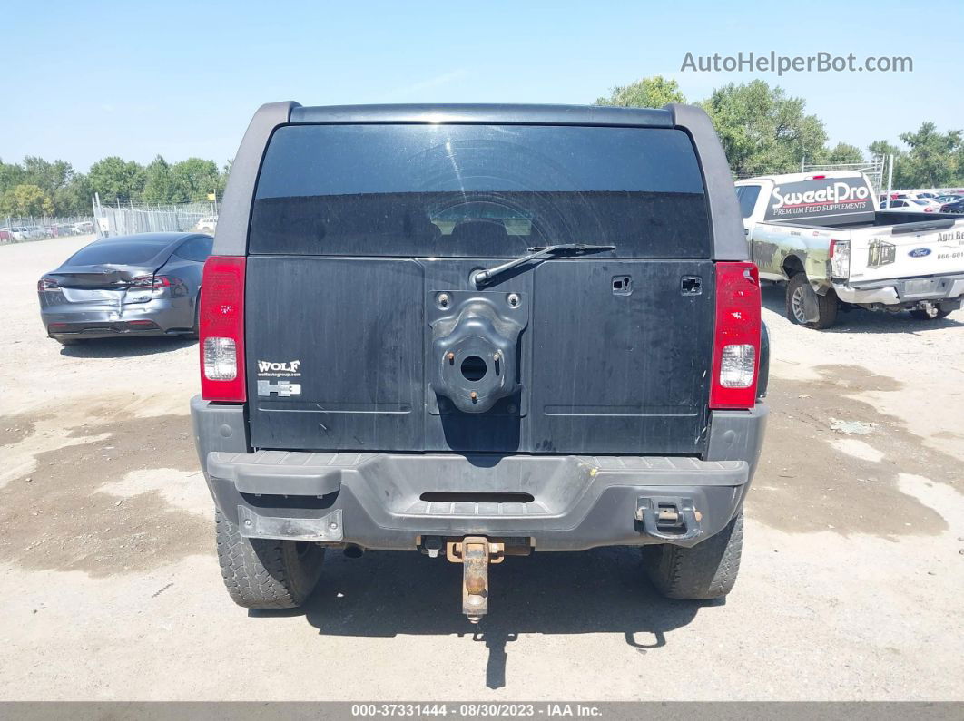 2007 Hummer H3 Suv Black vin: 5GTDN13EX78245201