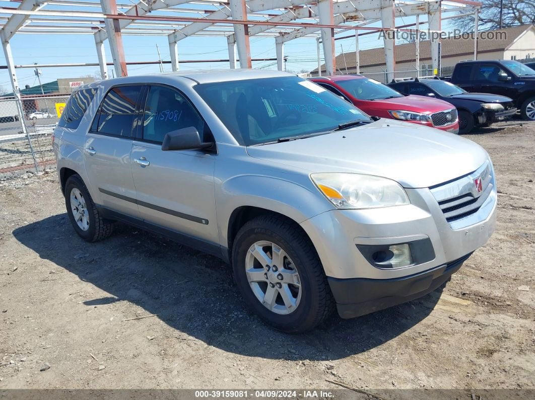 2008 Saturn Outlook Xe Silver vin: 5GZER13738J258527