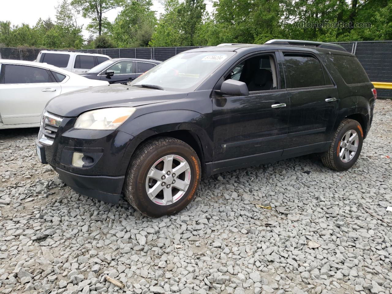 2008 Saturn Outlook Xe Black vin: 5GZER13748J237895