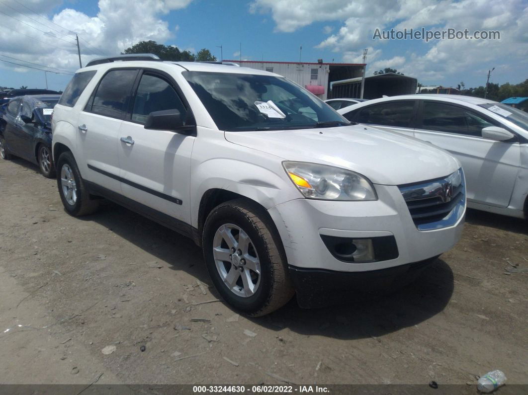 2008 Saturn Outlook Xe White vin: 5GZER13778J230519