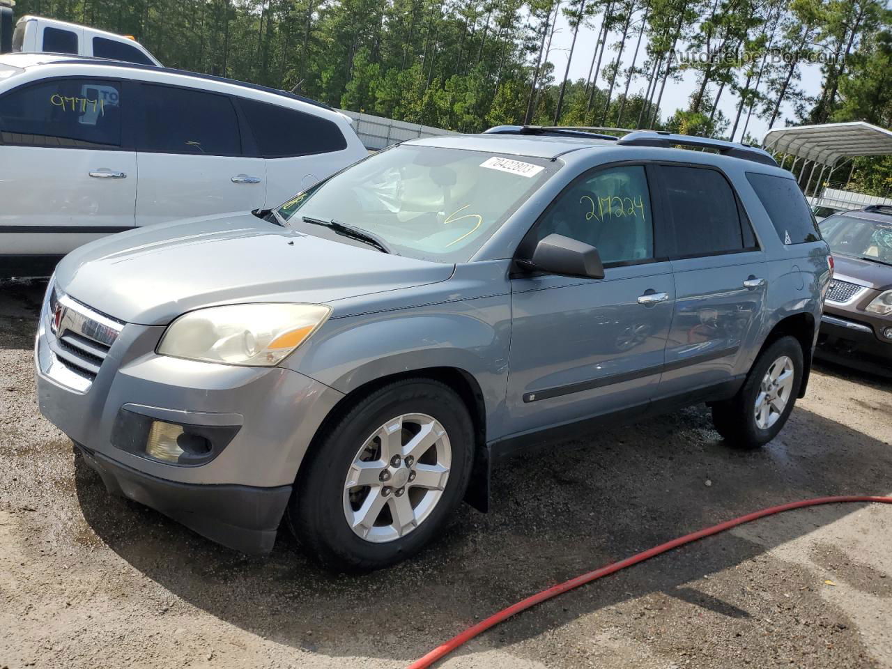 2008 Saturn Outlook Xe Blue vin: 5GZER137X8J159056