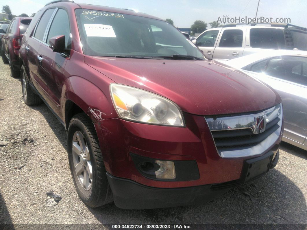 2008 Saturn Outlook Xr Red vin: 5GZER23708J130476