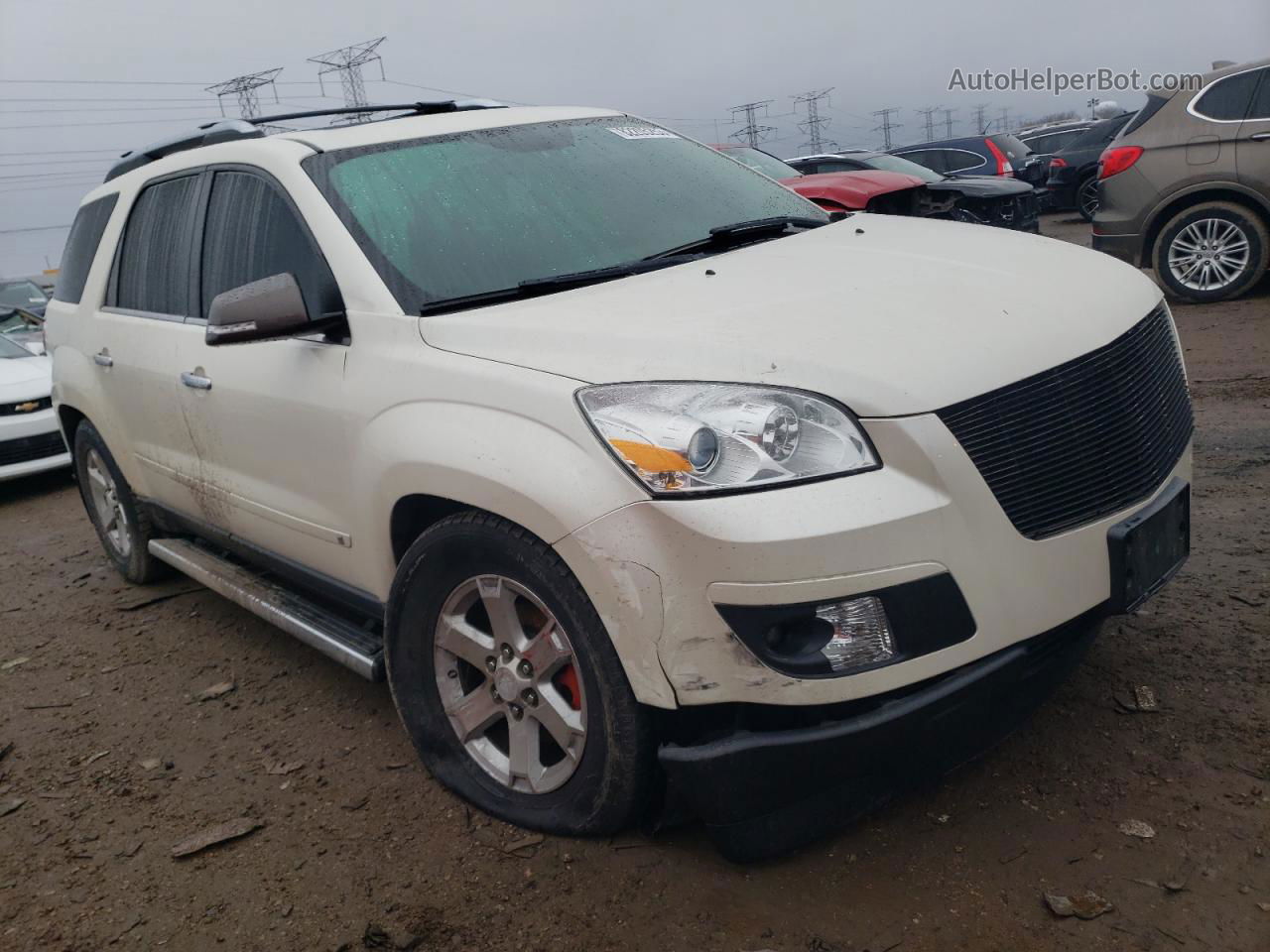 2008 Saturn Outlook Xr White vin: 5GZER23768J257300